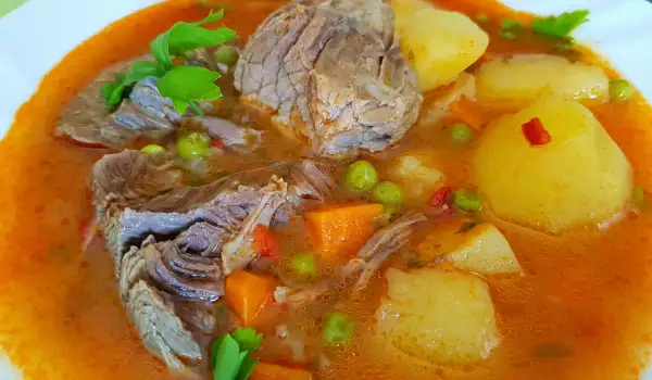 Veal Stew with Peas and Potatoes