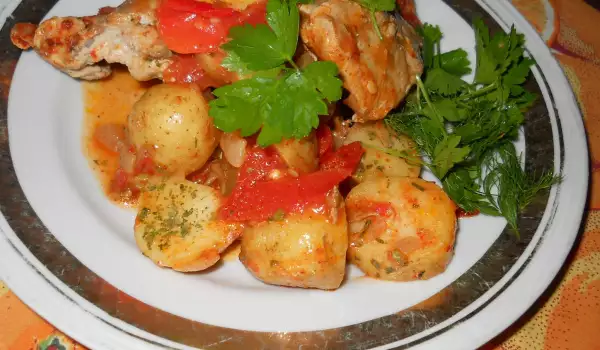 Sauteed Pork Ribs with Tomatoes and Potatoes