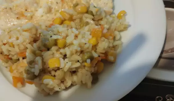 Rice with Smothered Vegetables