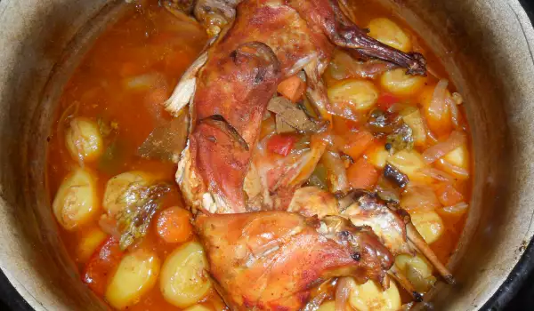 Stewed Rabbit with New Potatoes