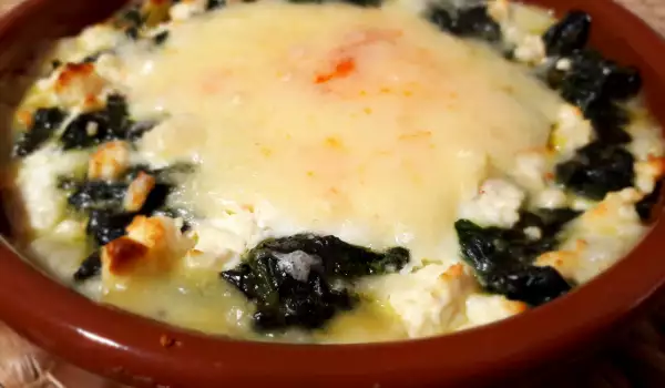 Frozen Spinach, Egg and White Cheese Casserole