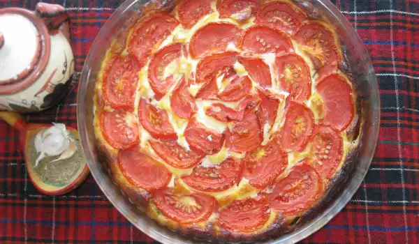 Peppers, Cottage Cheese and Tomatoes Casserole