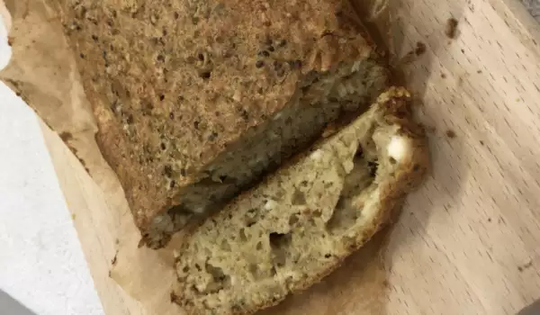 Healthy Savory Sponge Cake with Oats