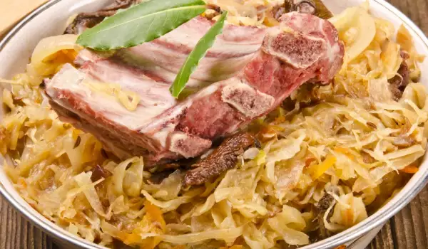 pork with cabbage