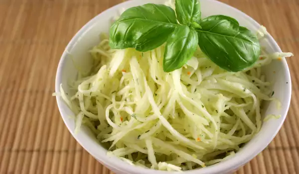 Fresh Cabbage and Garlic Salad