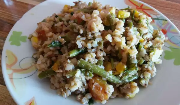 Green Beans with Buckwheat