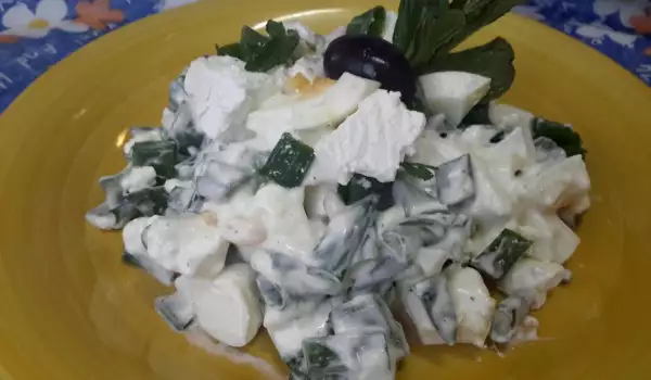 Spring Onion and Egg Salad