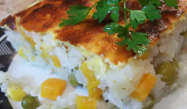 Moussaka with Rice and Vegetables