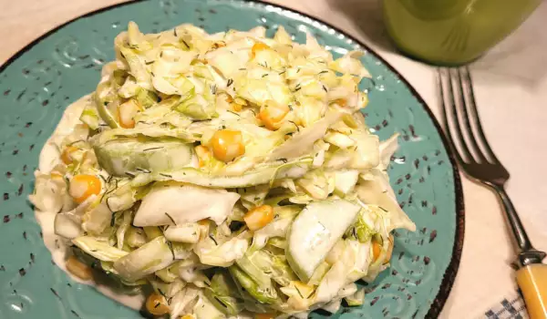 Cabbage Salad with Corn