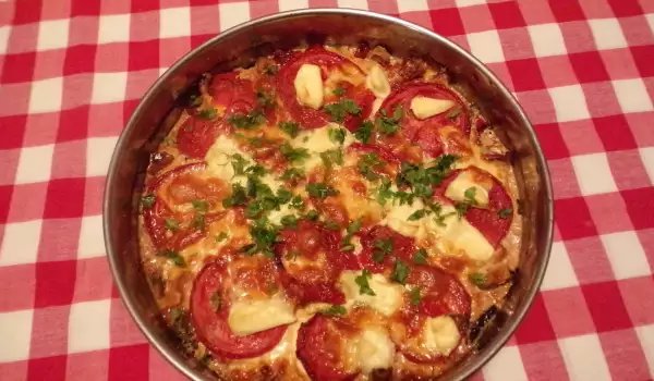Tasty Vegetable Casserole with Processed Cheese
