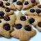 Almond Christmas Trees with Blueberries