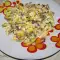 Scrambled Eggs with Leek and Minced Meat