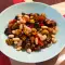 Roasted Eggplant and Bean Salad