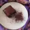 Brownie with Plum Jam and Dark Chocolate