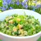 Green Salad with Bulgur, Chickpeas and Chard