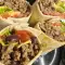 Burrito with Minced Meat and Cheddar