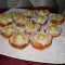 Puff Pastry Baskets with Vanilla Cream and Melon