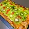 Cream and Kiwi Puff Pastry Pie