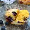 Corn Muffins with White Wine and Blueberries