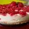 Dietary Raw Cheesecake with Raspberries