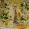 White Carp Fillet with Lemon-Cream Sauce