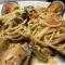 Pasta Frutti di Mare with French Sauce