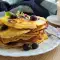 Corn Flour Pancakes with Blueberries