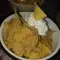 Nachos with Guacamole and Cream