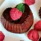 Keto Chocolate Muffins with Raspberries