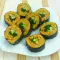 Veggie Golden Kimbap with Avocado and Spinach