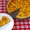 Puff Pastry Quiche with Ham, Yellow and White Cheese