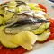 Sprat Fish Salad with Zucchini and Tomatoes