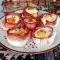 Air Fryer Baskets with Bacon and Eggs