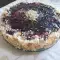 Homemade Cream Pie with Blueberry Jam