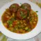 Meatballs with Tomato Sauce and Corn