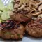 Meatballs with Parsley, Celery and Grilled Mushrooms