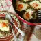 Spring Dish with Dock and Eggs