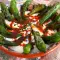 Hot Peppers with Yogurt Sauce