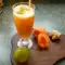 Refreshing Drink with Lime and Apricots