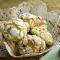 Orange Crinkle Cookies with Chocolate Drops