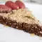 Cocoa Cake with Walnuts, Honey and Strawberries