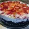 Oreo Cheesecake with Strawberries and Coconut