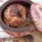 Stuffed Roasted Rabbit in a Clay Pot