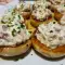 Stuffed Mushrooms with Cream and Jamon