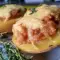 Stuffed Potatoes with Minced Meat and Yellow Cheese