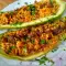 Oven-Baked Stuffed Zucchini with Minced Meat