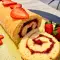 Strawberry Sponge Cake Roll