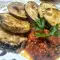 Greek Fried Eggplant with Tomato Sauce