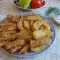 Oven-Baked Zucchini and Potatoes with Healthy Breading