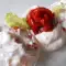 Roasted Pepper, Strained Yogurt and Cheese Salad